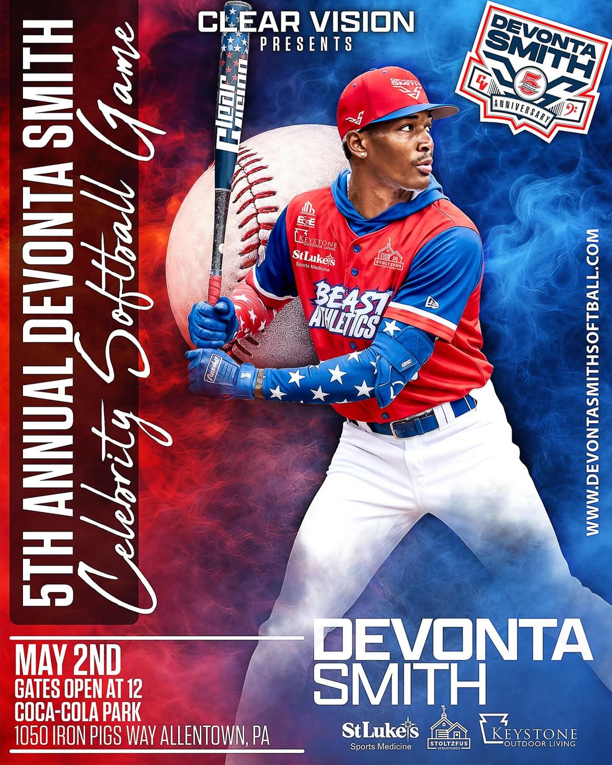 CV | Devonta Smith Celebrity Softball Game